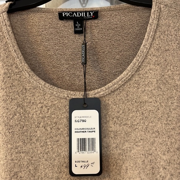 Picadilly brand taupe tunic - Picture 2 of 4